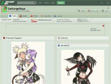 Tablet Screenshot of darkangelraya.deviantart.com