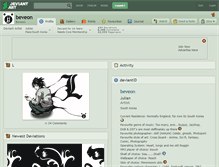 Tablet Screenshot of beveon.deviantart.com