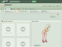 Tablet Screenshot of inflatetress.deviantart.com