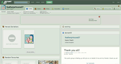 Desktop Screenshot of featherprincess07.deviantart.com