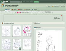 Tablet Screenshot of chowdahrogansorah.deviantart.com