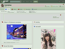 Tablet Screenshot of bunnybua.deviantart.com