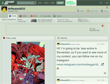 Tablet Screenshot of mrparanoidxxx.deviantart.com