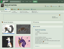 Tablet Screenshot of darck-of-marimba.deviantart.com