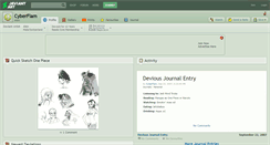 Desktop Screenshot of cyberflam.deviantart.com