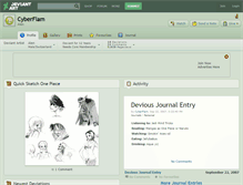 Tablet Screenshot of cyberflam.deviantart.com