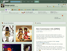 Tablet Screenshot of manga-lauren.deviantart.com