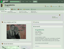 Tablet Screenshot of drugaddictchic.deviantart.com