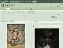 Tablet Screenshot of hungrycreative.deviantart.com
