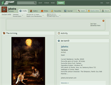 Tablet Screenshot of jaheira.deviantart.com