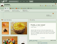 Tablet Screenshot of limnhere.deviantart.com