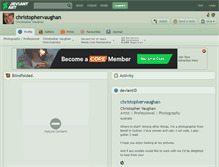 Tablet Screenshot of christophervaughan.deviantart.com