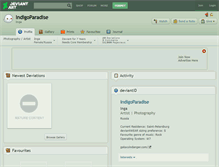 Tablet Screenshot of indigoparadise.deviantart.com