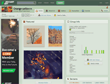 Tablet Screenshot of orange-yellow.deviantart.com