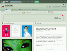 Tablet Screenshot of nintaichan.deviantart.com