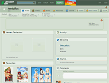 Tablet Screenshot of hentaifox.deviantart.com