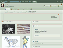 Tablet Screenshot of mu-su.deviantart.com