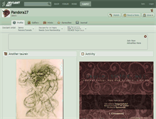 Tablet Screenshot of pandora27.deviantart.com