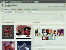 Tablet Screenshot of dem0npiratekitty.deviantart.com