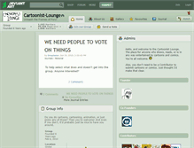 Tablet Screenshot of cartoonist-lounge.deviantart.com