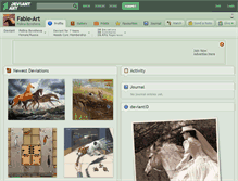 Tablet Screenshot of fable-art.deviantart.com