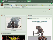 Tablet Screenshot of matticusiv.deviantart.com