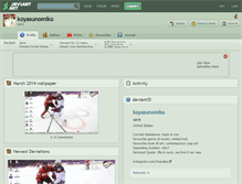 Tablet Screenshot of koyasunomiko.deviantart.com
