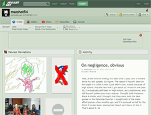 Tablet Screenshot of masshot54.deviantart.com