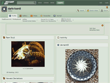 Tablet Screenshot of darkvixen8.deviantart.com