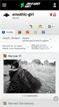 Mobile Screenshot of emothic-girl.deviantart.com