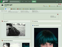 Tablet Screenshot of emothic-girl.deviantart.com
