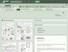 Tablet Screenshot of jazzfox.deviantart.com