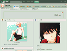 Tablet Screenshot of diknow.deviantart.com