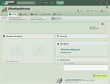 Tablet Screenshot of ofmirthandmiracles.deviantart.com