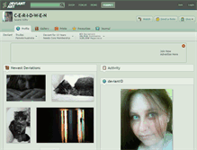 Tablet Screenshot of c-e-r-i-d-w-e-n.deviantart.com