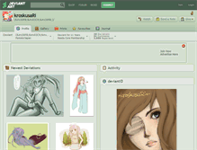 Tablet Screenshot of kroskusari.deviantart.com