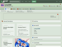 Tablet Screenshot of laraa2000.deviantart.com