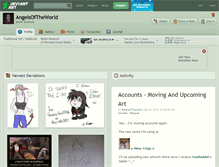 Tablet Screenshot of angelsoftheworld.deviantart.com