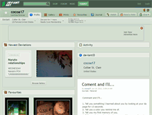 Tablet Screenshot of cocoa17.deviantart.com