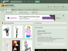 Tablet Screenshot of mellothegirl.deviantart.com