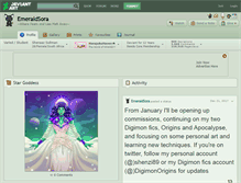 Tablet Screenshot of emeraldsora.deviantart.com