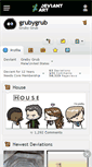 Mobile Screenshot of grubygrub.deviantart.com