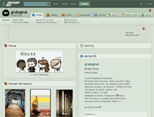 Tablet Screenshot of grubygrub.deviantart.com
