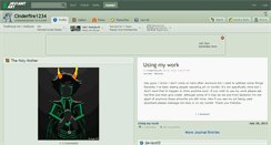 Desktop Screenshot of cinderfire1234.deviantart.com