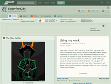 Tablet Screenshot of cinderfire1234.deviantart.com