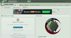 Desktop Screenshot of cupcake-vampire.deviantart.com