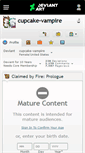 Mobile Screenshot of cupcake-vampire.deviantart.com