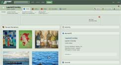 Desktop Screenshot of laurencrowley.deviantart.com