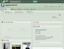 Tablet Screenshot of cookiemonster369.deviantart.com