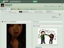 Tablet Screenshot of hobbes918.deviantart.com